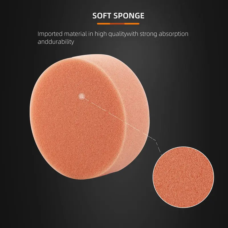 Car Polishing Pad Kit 25 Pcs 3-Inch Foam Buffing & Wax Applicator Pads