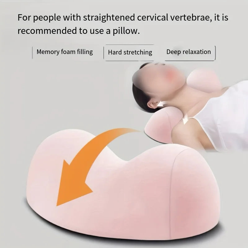Memory Cotton Cervical Pillow for Neck Support Removable & Portable