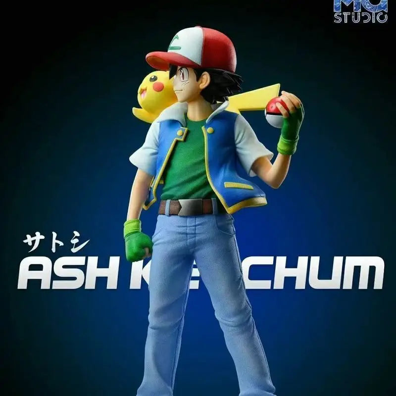 Anime Action Figure 18cm Ash Ketchum PVC Model Collectible Toy for Room & Desk Decor