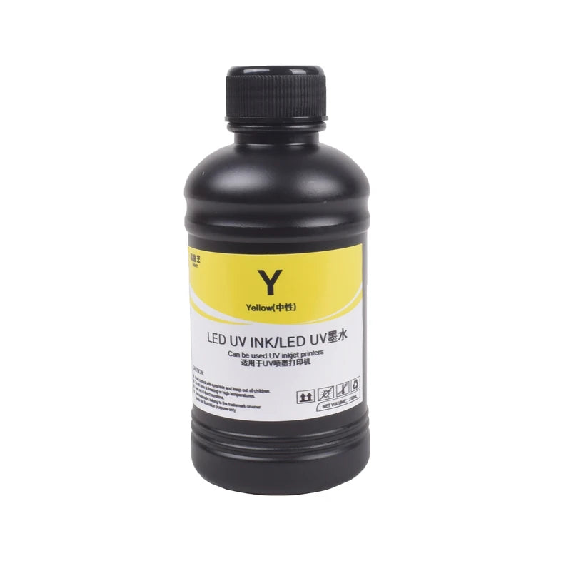 250ML UV Neutral Ink for UV Flatbed Printers - Black & White Options