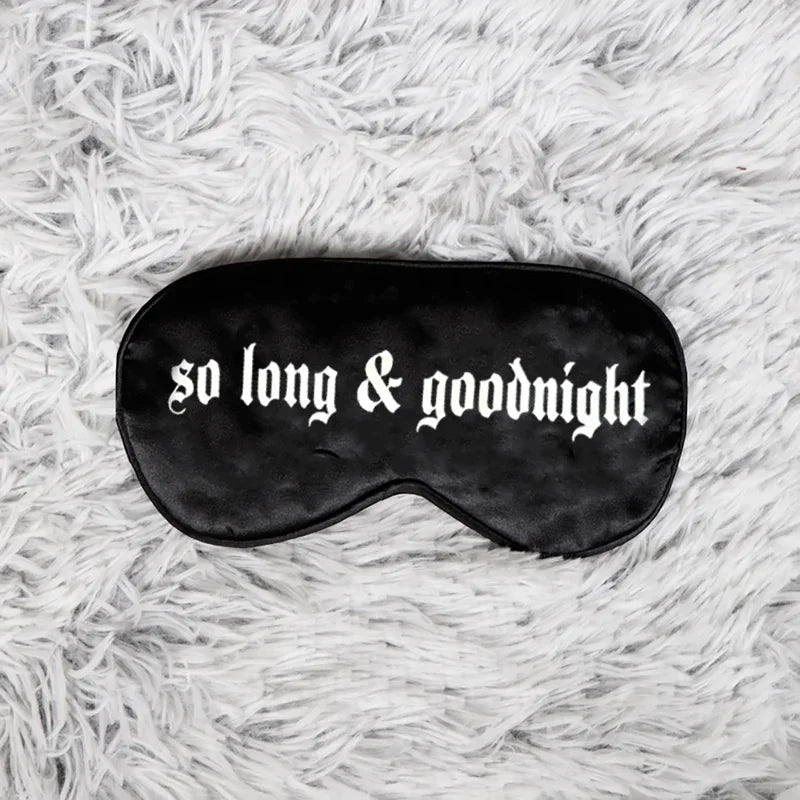 Gothic Spooky Eye Masks for Halloween Party & Sleep - Silk Sleep Mask