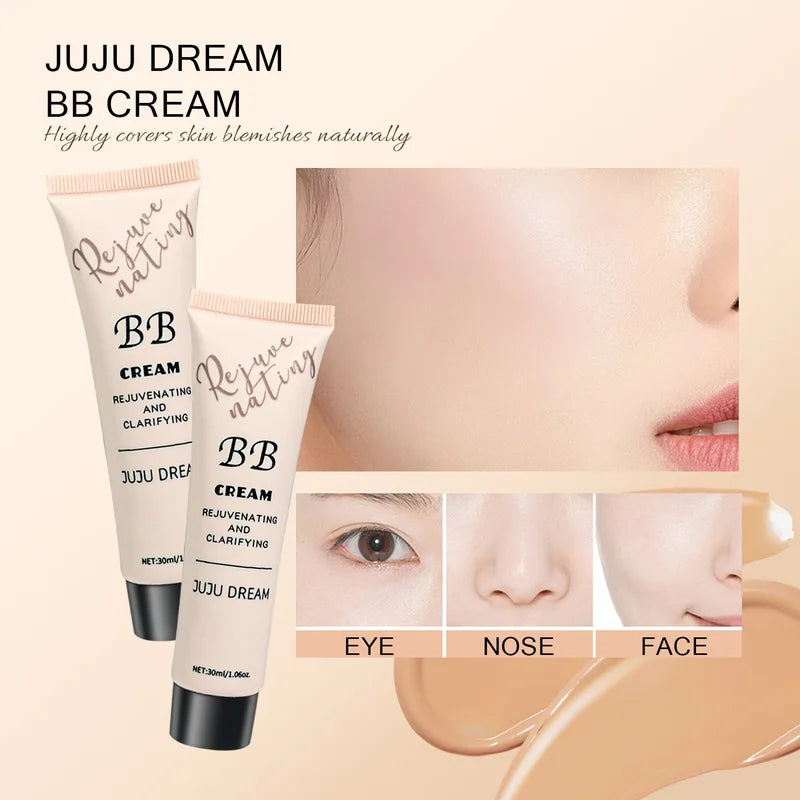 Moisturizing BB Cream for Dry Skin - Long-Lasting Oil Control Foundation