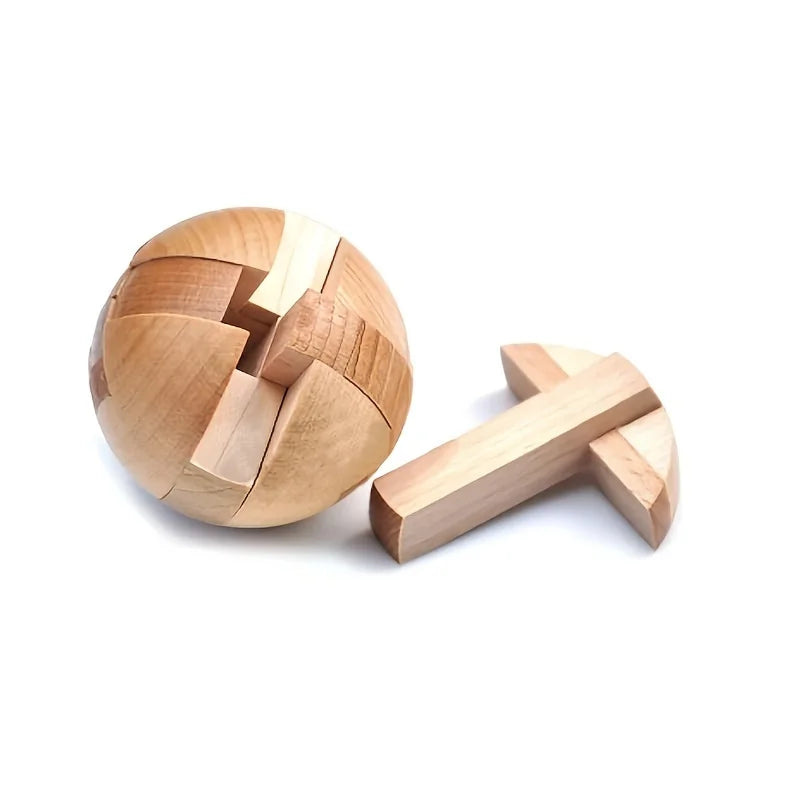 Wooden Puzzle Balls for Home Decor and Educational Gifts - Halloween, Christmas, Thanksgiving
