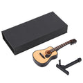 Miniature Wooden Guitar Model Decor - Craft Home Ornaments & Display