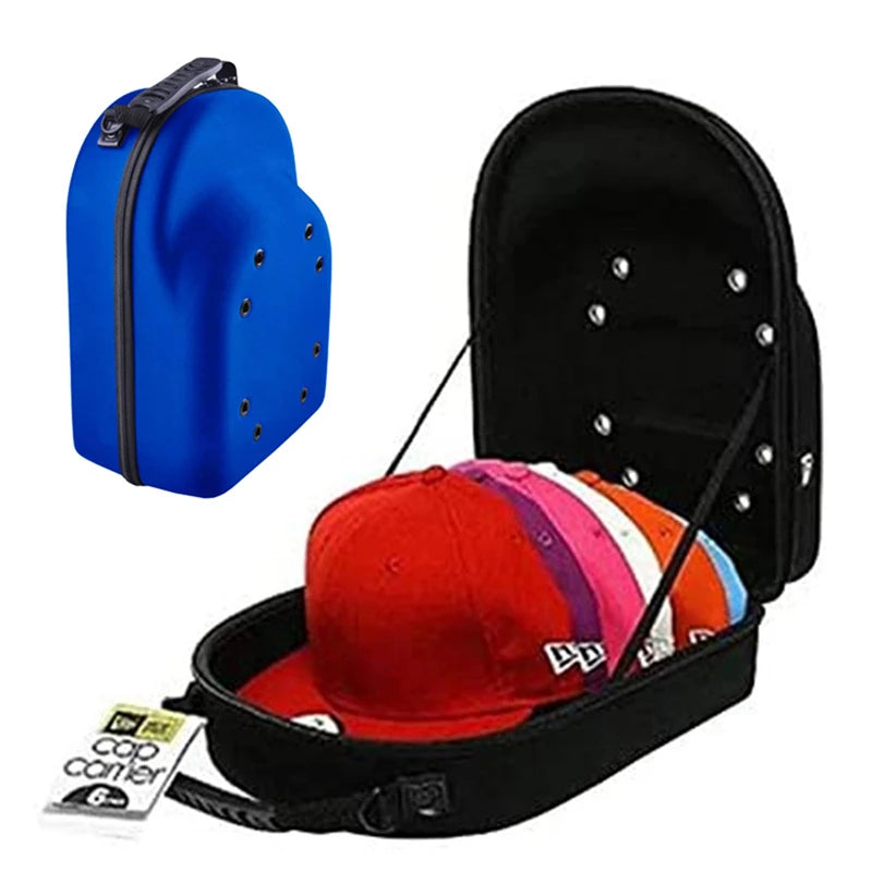 Portable Hat Travel Case Hard Shell Cap Storage Box Protective Carrier