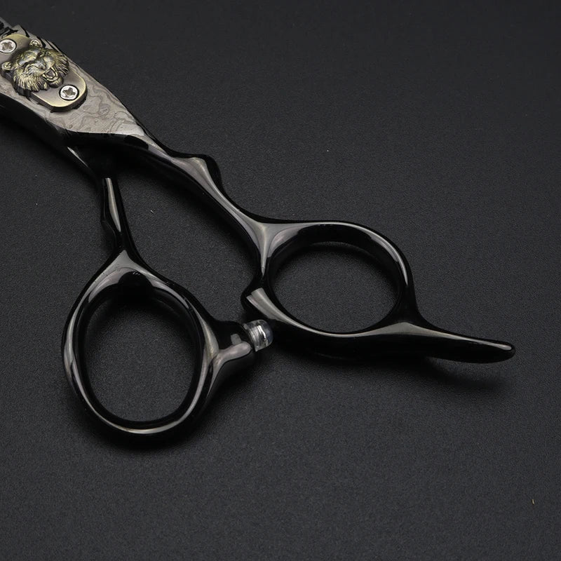 6-Inch Damascus Barber Scissors for Hair Cutting & Thinning - Professional Styling Tools