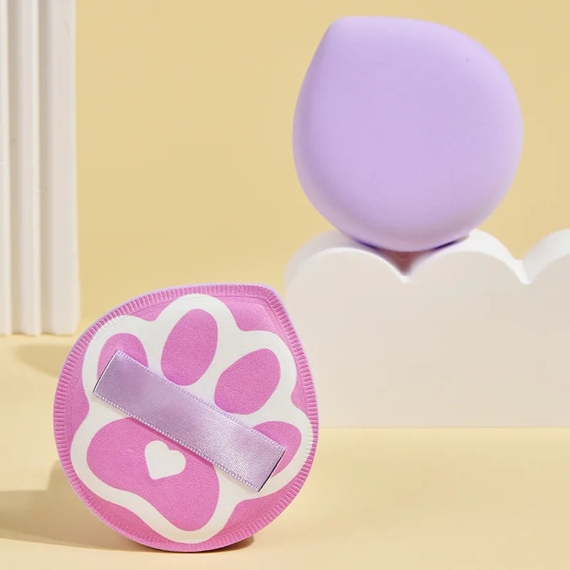Cute Makeup Sponge Puffs Set - Cat Claws Shape Air Cushion Foundation Tools