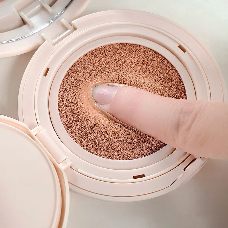 Lightweight Waterproof Cushion Foundation with Concealer - Natural Finish, Long Lasting, Moisturizing Makeup