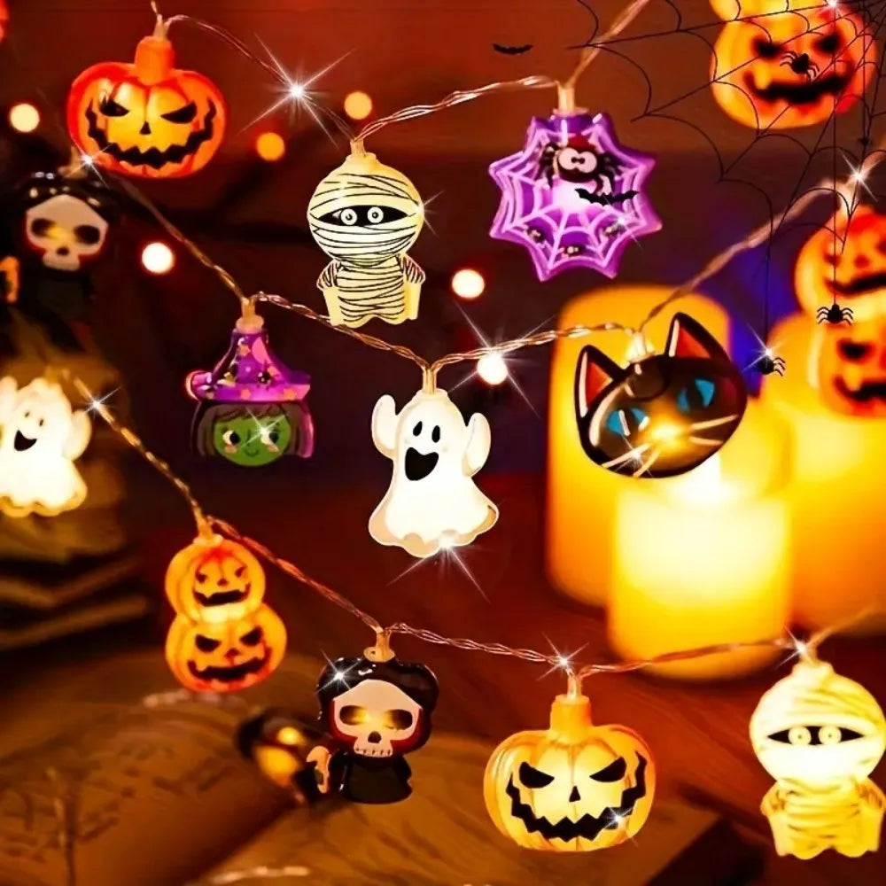 LED String Lights 1.5M Halloween Battery Box Light Decoration Indoor Outdoor