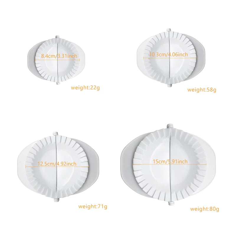 DIY Dumpling Maker Set 4 Size Ravioli Gyoza Pastry Pie Dough Mold Tool