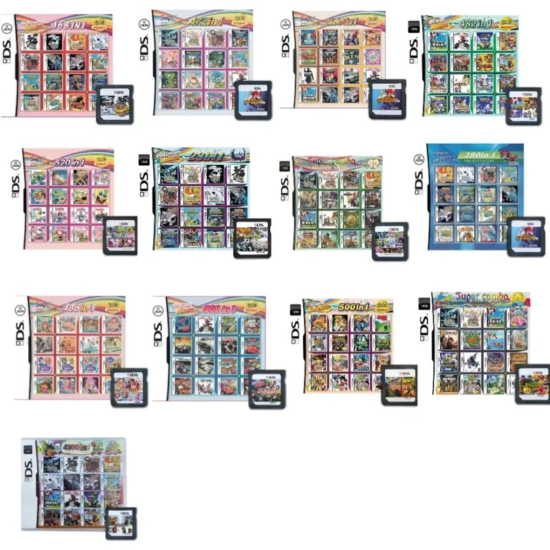Multi-Game Video Game Card 4300 in1 Compilation for DS NDS 3DS Handheld Console