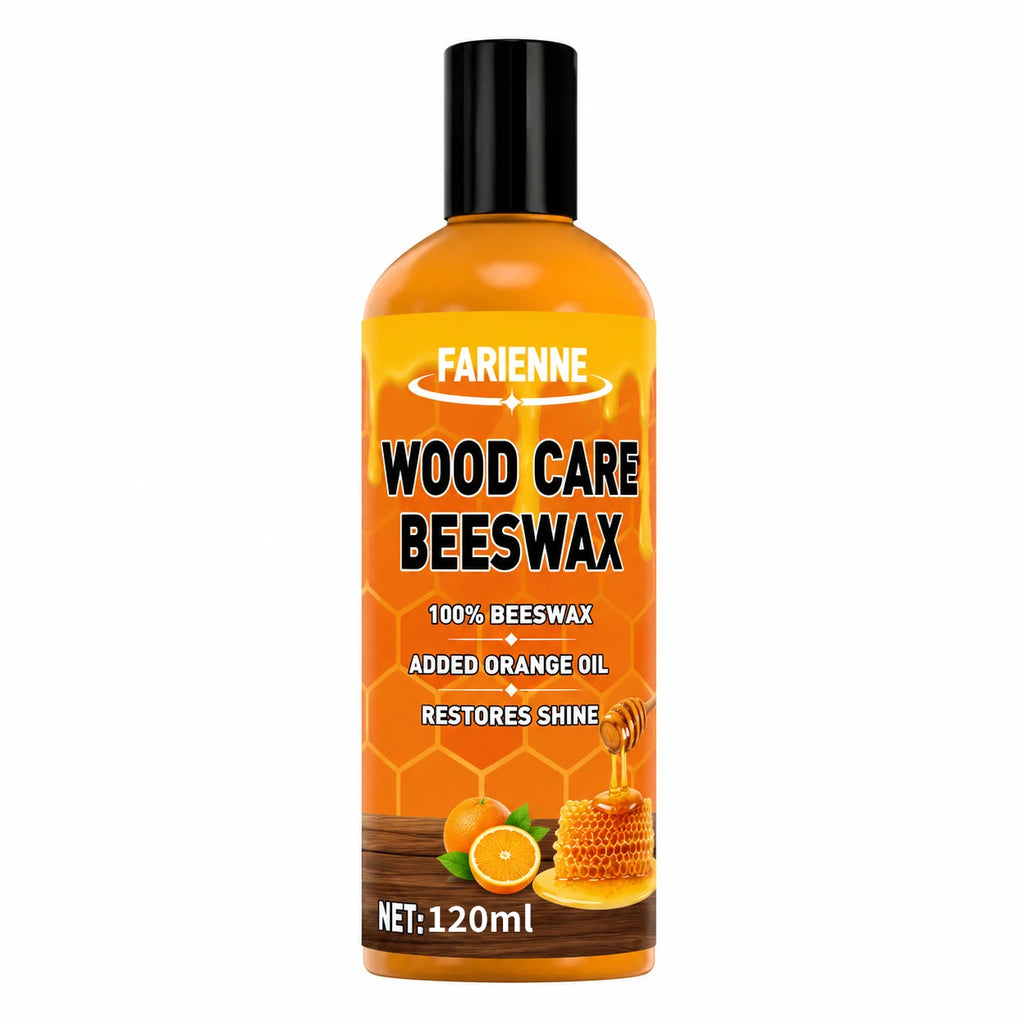 Natural Beeswax Wood Care Polish for Hardwood Floors and Furniture - Restores Shine & Waterproofing
