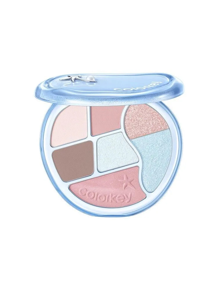 All-in-One Face Makeup Palette with Matte & Shimmer Shades, Blush, Highlighter & Contour