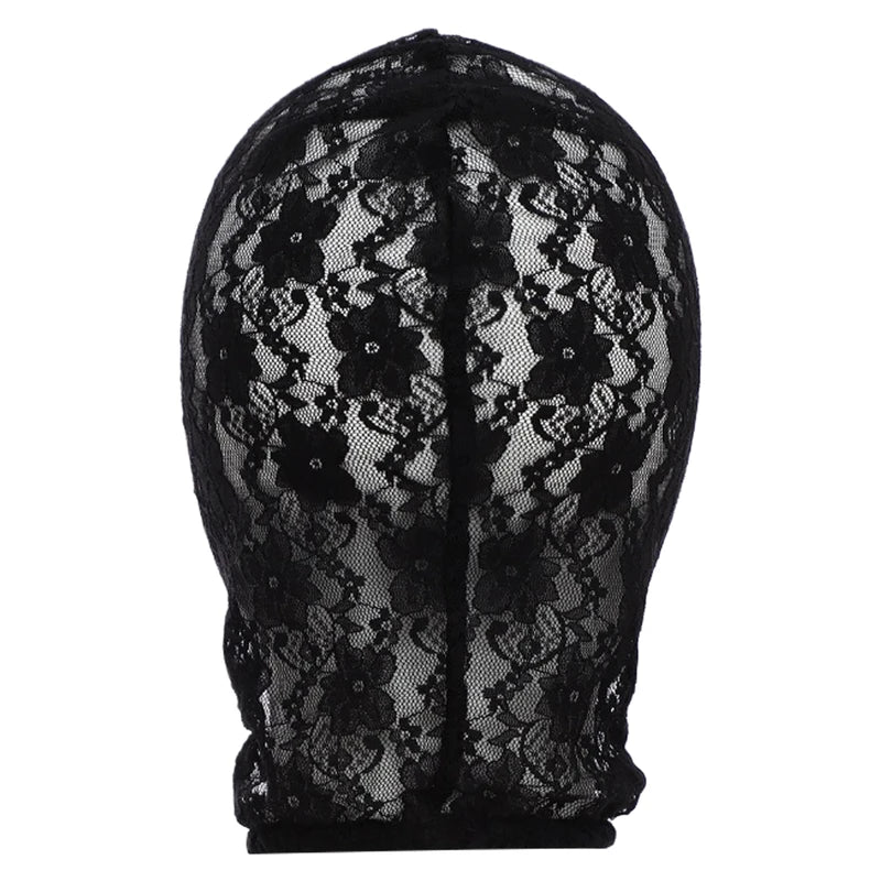 Gothic Lace & Velvet Face Mask for Costume, Halloween & Masquerade