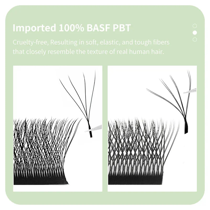 False Eyelash Extension Fans W-Shaped 4D 8D Natural Soft Fake Lashes - Multiple Variants