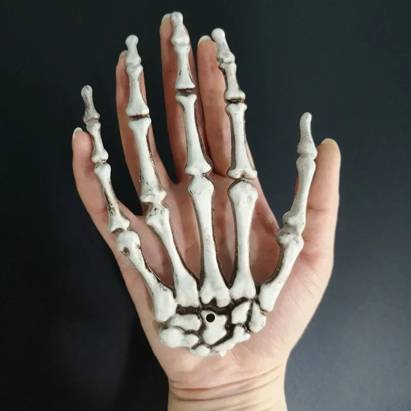 Realistic Skeleton Hand Props for Halloween Decorations - Life Size Plastic Bones