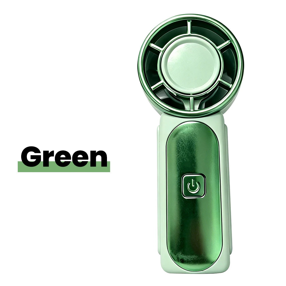 Mini Handheld Portable Fan 5-Speed Rechargeable Pocket Fan for Outdoor Use