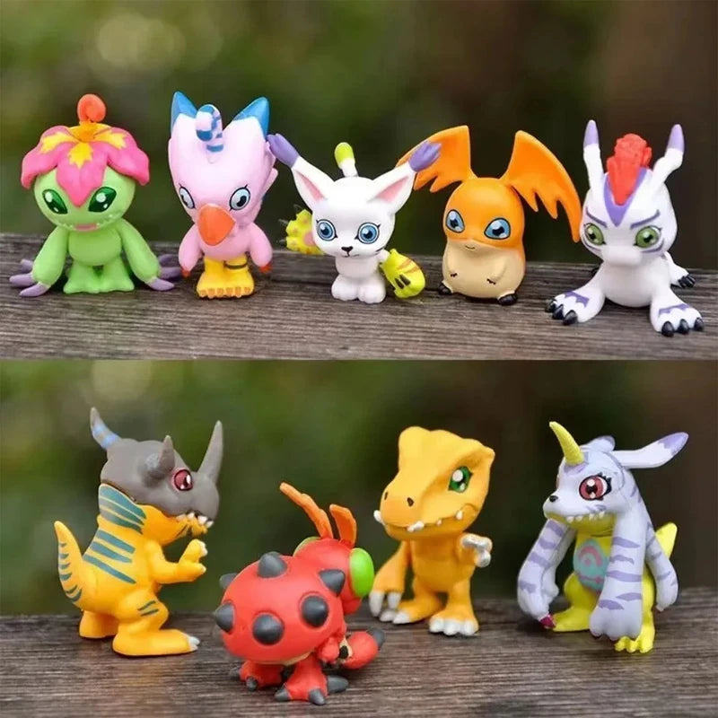 Digimon Adventure Anime Figurine Set - PVC Collection Dolls for Fans, Birthday & Christmas Gifts