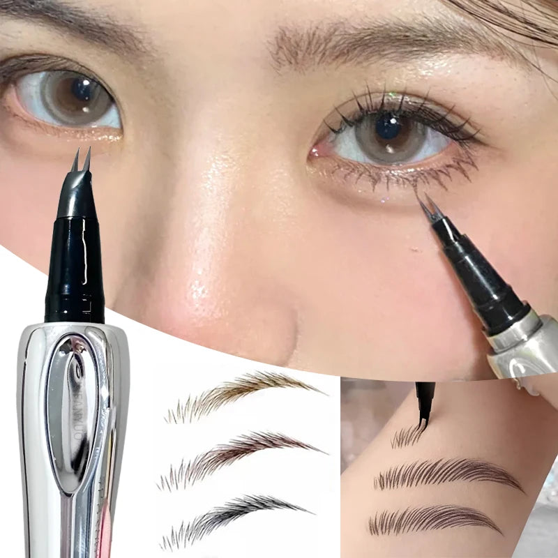 Liquid Eyebrow Pencil Waterproof & Smudge-Proof - Multi-Functional Brow & Eye Makeup