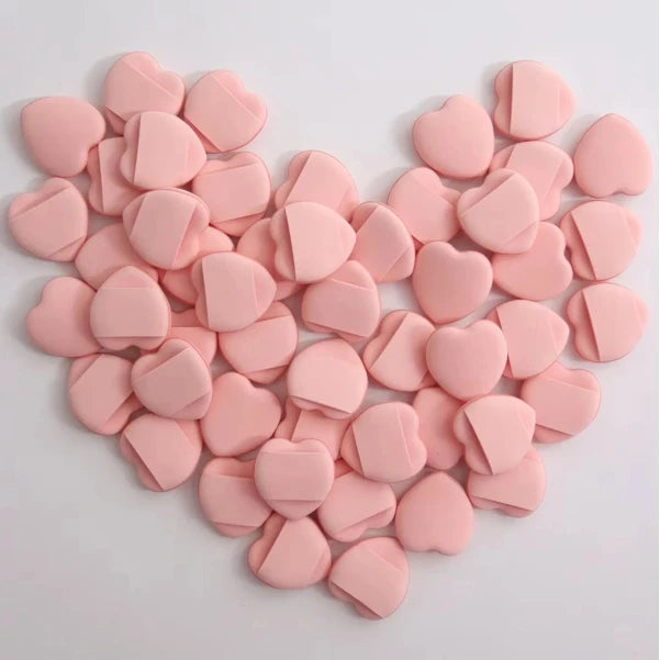 Mini Latex-Free Powder Puffs for Liquid Foundation Makeup - 50 Pcs