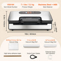 Powerful Vacuum Sealer Machine with 130W & 90Kpa Suction for Food Storage