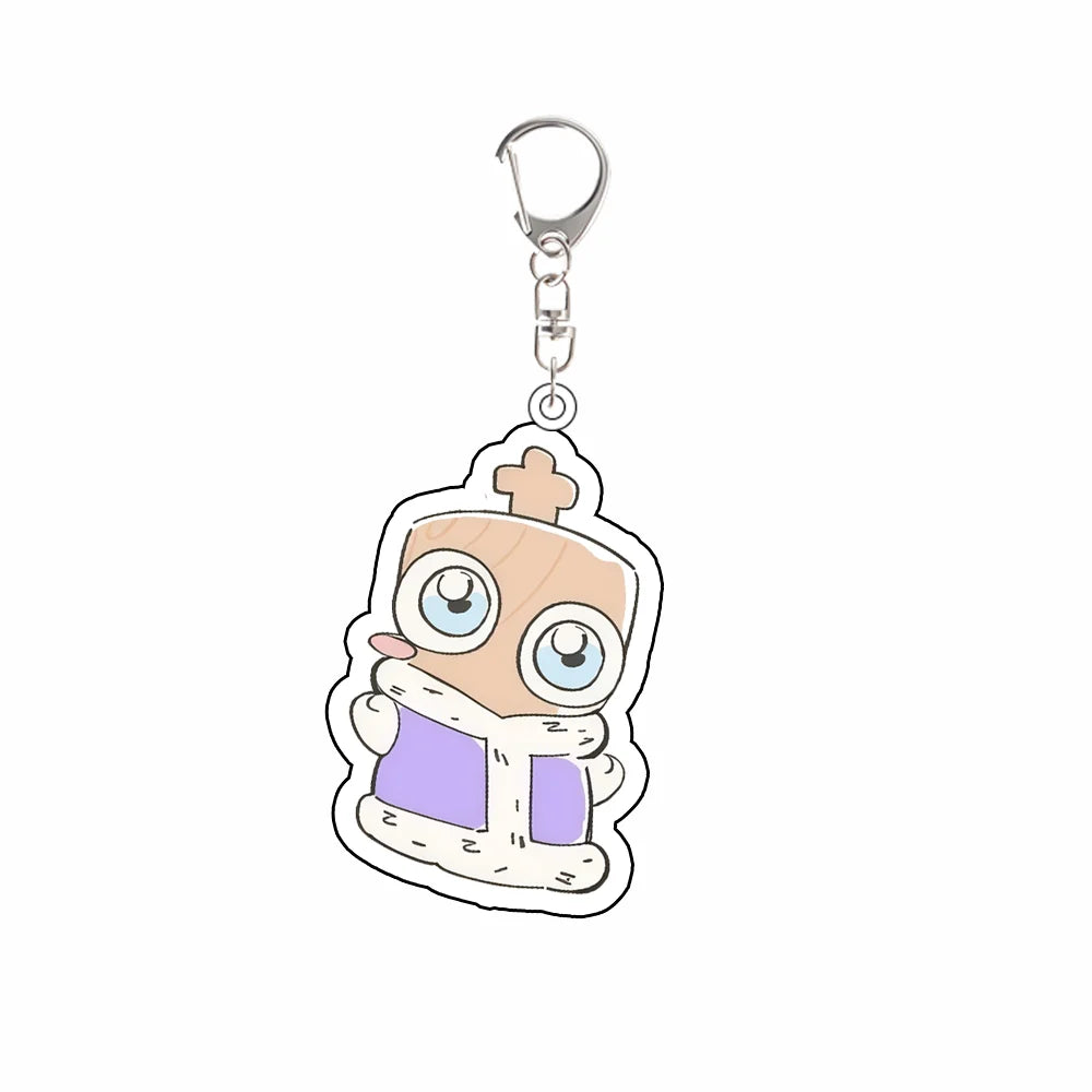 Anime Acrylic Key Chain Set for Jax Zooble Gangle Ragatha Pomni Backpack & Clothing Accessories