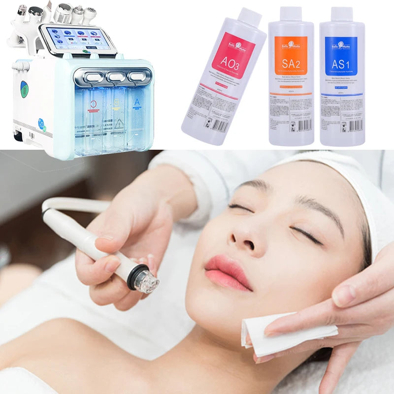 3-Pack 1200ML Hydrating Liquid Face Serum Set for SkinCare & Deep Cleaning
