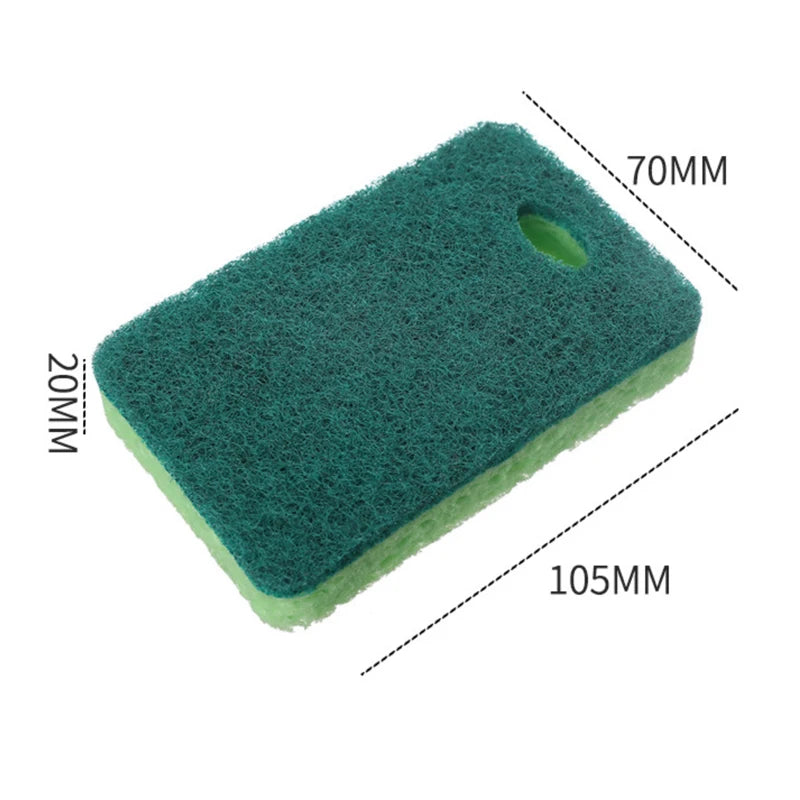 Reusable Wood Pulp Cotton Sponge Wipe - Household Cleaning Pad, Eco-Friendly, 10.5x7cm