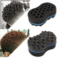 Double Sided Curly Hair Styling Sponge Brush for Waves and Twists