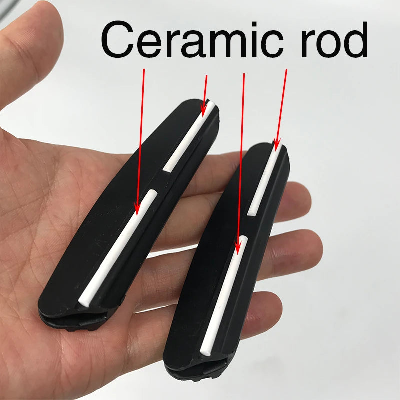 Knife Sharpening Angle Guide - 15° Ceramic Whetstone Sharpener for Kitchen Knives