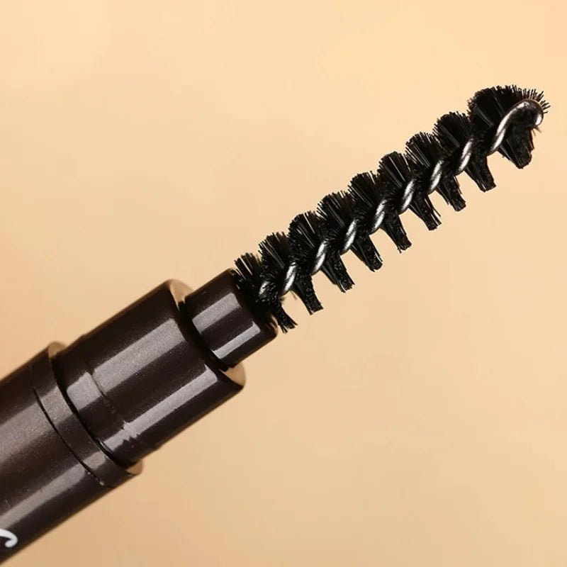 Long Lasting Waterproof Eyebrow Pencil for Natural Brow Makeup - Black Brown