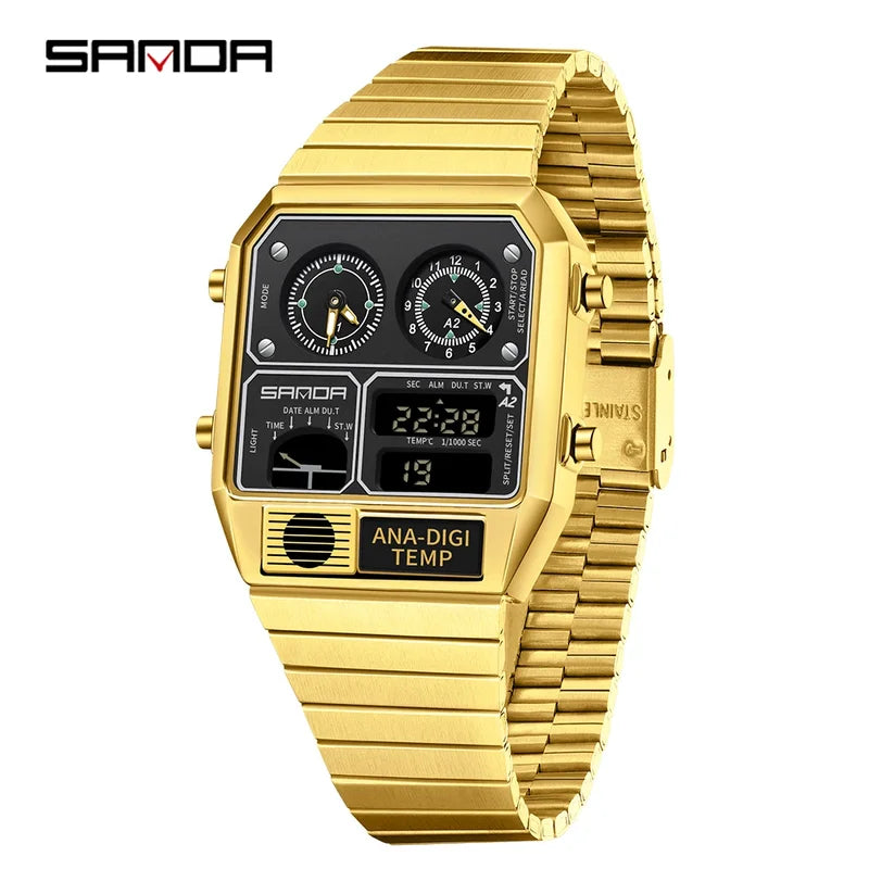 Digital Sports Watch with Multifunctional Features, Thermometer & Stopwatch