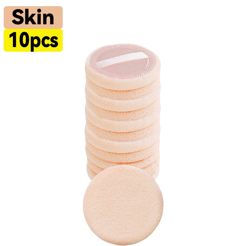 10-50pcs Makeup Sponge Set Soft Cotton Powder Puffs for Foundation & Loose Powder