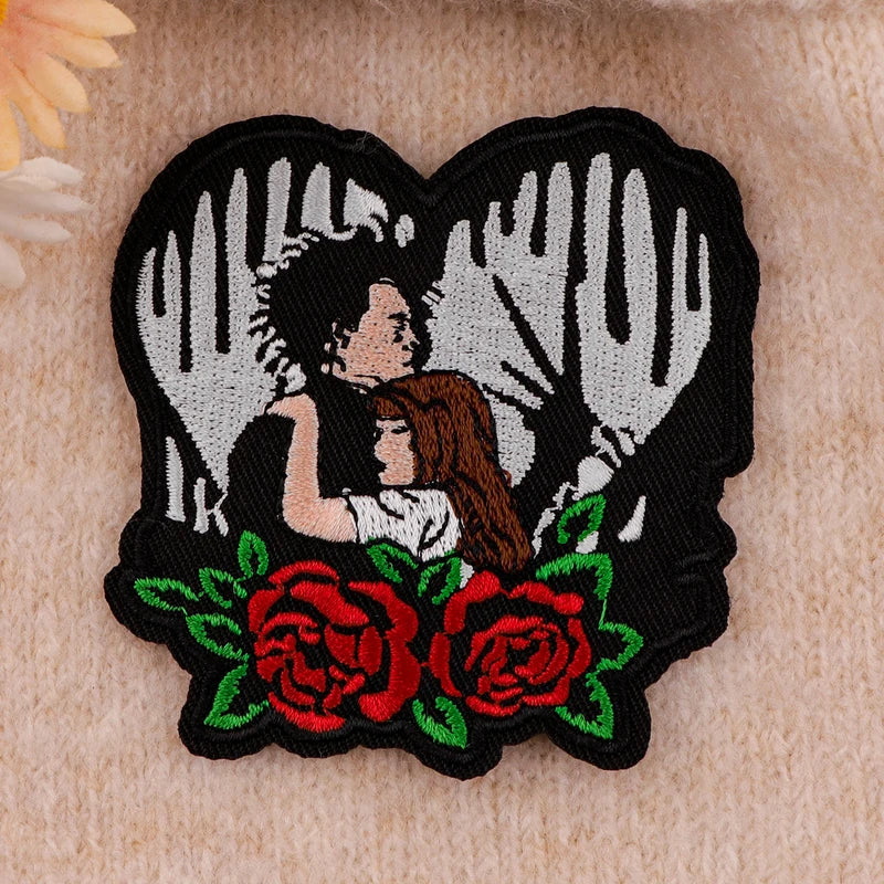 Halloween Horror Movie Embroidered Iron-On Patches for Clothing Backpack DIY Decor