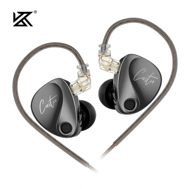 KZ Castor 2DD In-Ear Earphones HiFi Dynamic Monitor Headset with Noise Cancelling