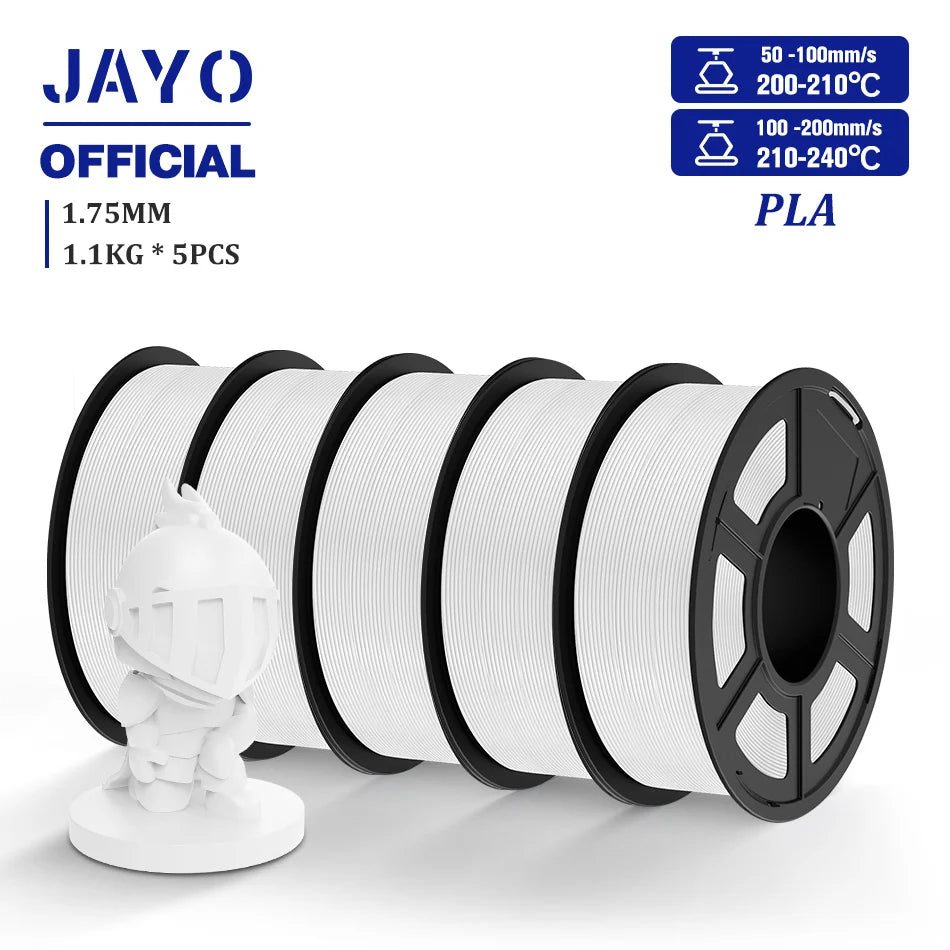 Multicolor 3D Printer Filament Set 1.75mm PLA/Meta/PETG/Silk/Wood/Marble, 3 Rolls