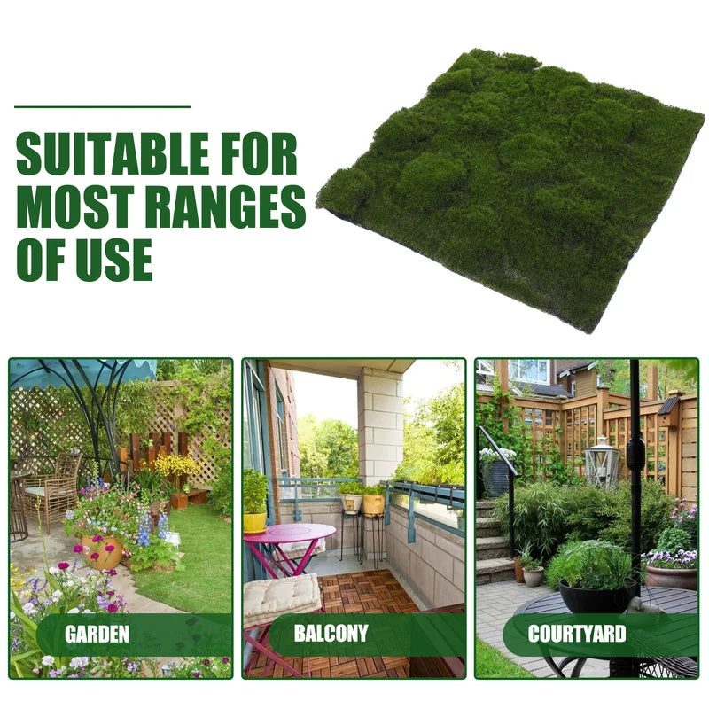 Artificial Moss Mat 30x30cm for Indoor Outdoor Garden Landscape Decor