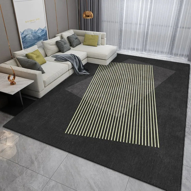 Modern Minimalist Carpet for Living Room & Bedroom Large Area Floor Mat