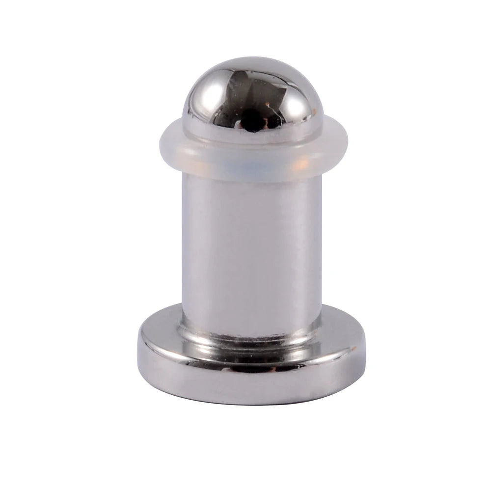 1/19pcs Surgical Steel Mirror Face Ear Plugs Tunnels Body Piercing Jewelry