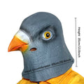 Realistic Dove Head Mask Animal Costume for Party Cosplay Halloween Rave