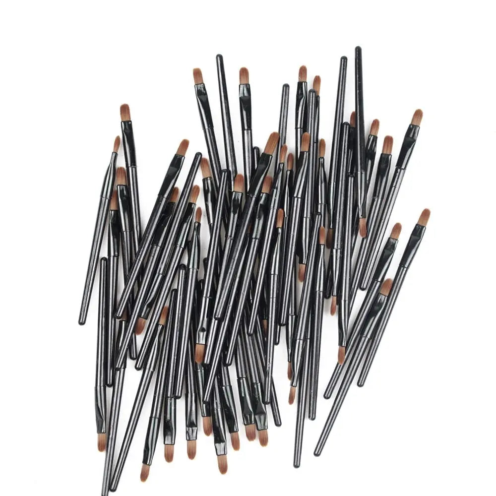 Disposable Lip Brush Applicators 50Pcs - Lip Gloss & Lipstick Makeup Tools
