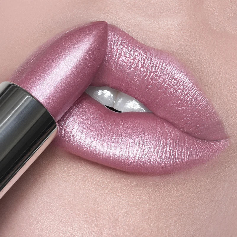 Bold & Intense Glitter Metallic Lipstick - Long Lasting Lip Makeup