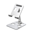 Adjustable Aluminum Tablet & Phone Holder Stand - Foldable Desktop Mount for iPad and Smartphones