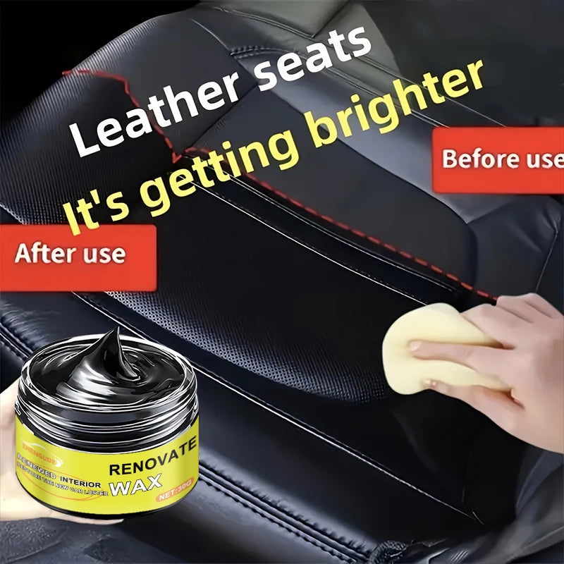 Car Wax Paste with Nano Coating for Interior, Dashboard & Tires - Universal