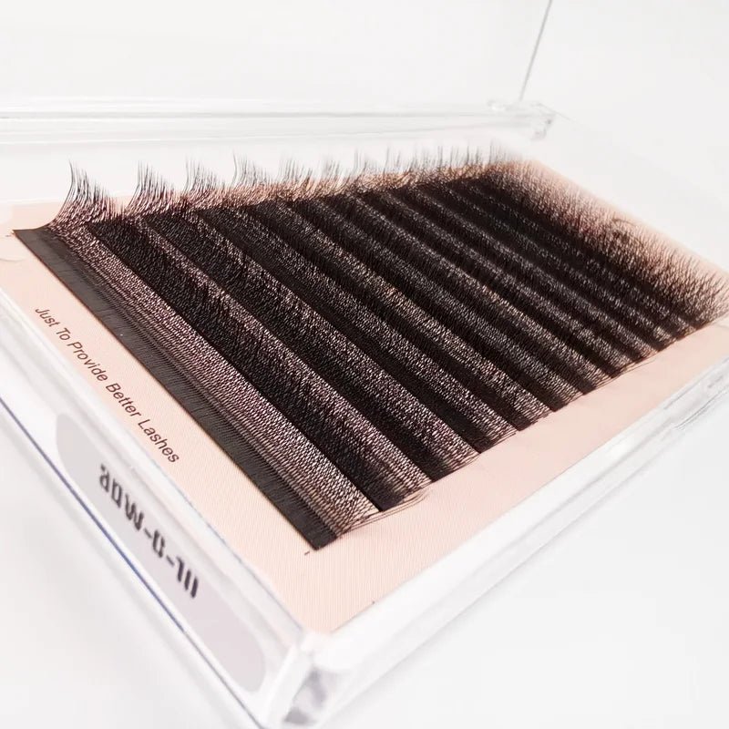 3D W Shape Eyelash Extensions Bundles - Soft, Fluffy, Ready-Made Eyelash Fans