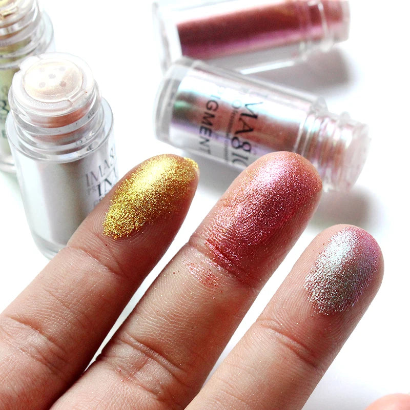 Glitter Eyeshadow Loose Powder Waterproof Shimmer Pigments for Eye Makeup