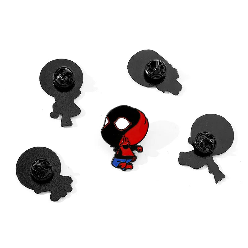 Creative Cartoon Spider-Man Enamel Brooch Pin Jewelry Accessory
