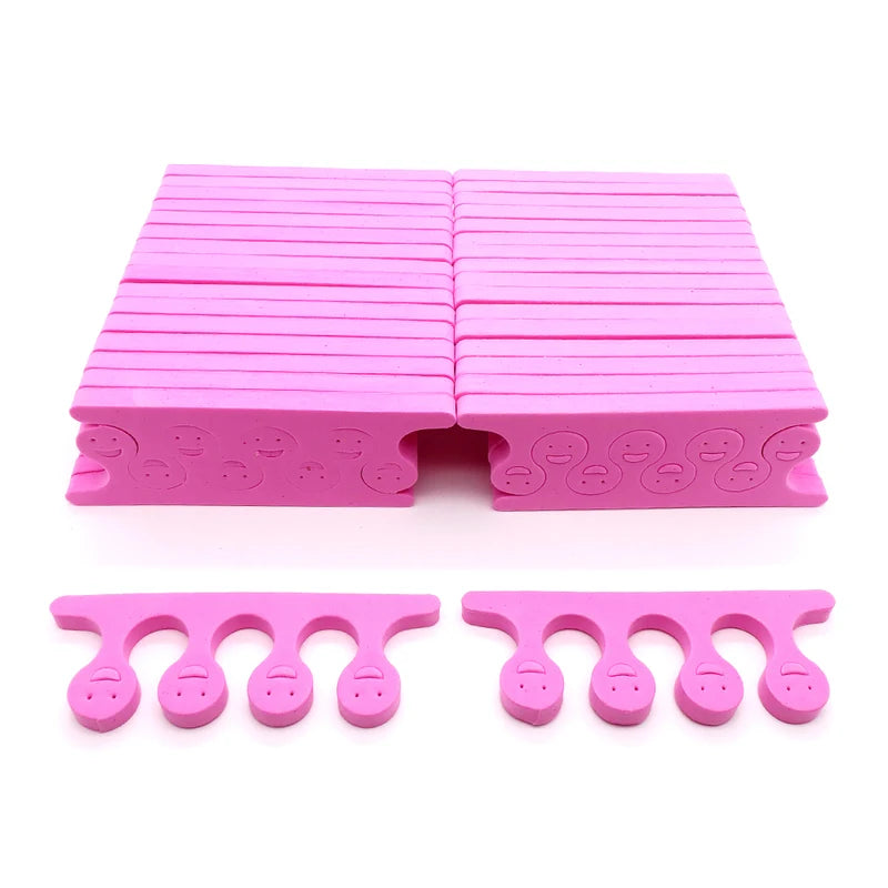 50/100Pcs Nail Art Toe Separator Set Soft Sponge Pedicure Tool for Manicure & Foot Care