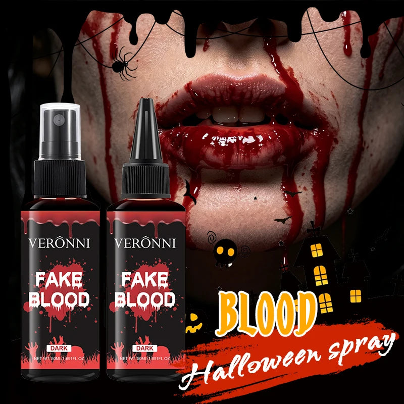 50ml Fake Blood Gel for Halloween SFX Makeup, Dripping Wound, Costume & Stage Effects