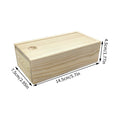 Wooden Pull-Out Jewelry Storage Box with Natural Pine Finish